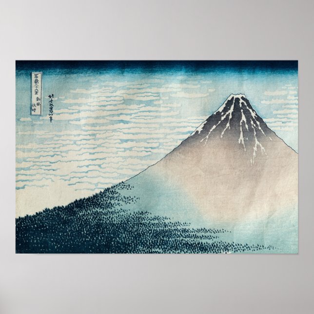Fuji in Clear Weather' Poster (Front)