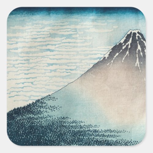 Fuji in Clear Weather Square Sticker