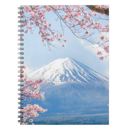 Fuji Mountain  Kawaguchiko Lake  Spring In Japan Notebook