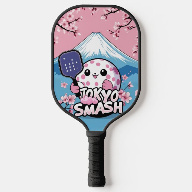  Fuji Smash – Tokyo Pickleball Design  Carbon Fiber Pickleball Paddle (Front)