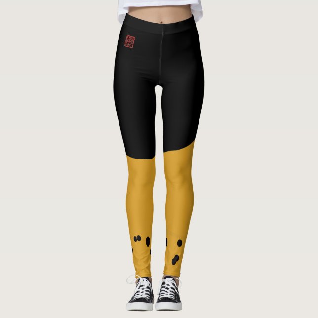 Fujigoshinkamonkurokirasya-Jinbaori Leggings (Front)