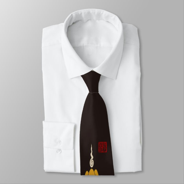 Fujigoshinkamonkurokirasya-Jinbaori Neck Tie (Tied)
