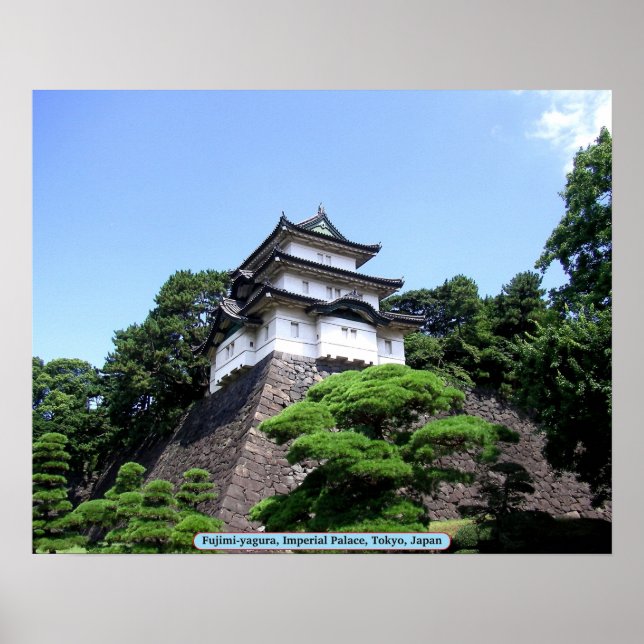 Fujimi-yagura, Imperial Palace, Tokyo, Japan Poster (Front)