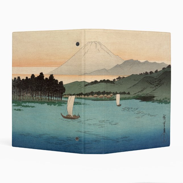 Fukeiga 4 - Ukiyo-e Vintage Japanese Mini Binder (Background)