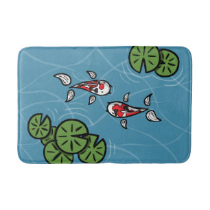 Fuku and Heiwa the Koi Bath Mat