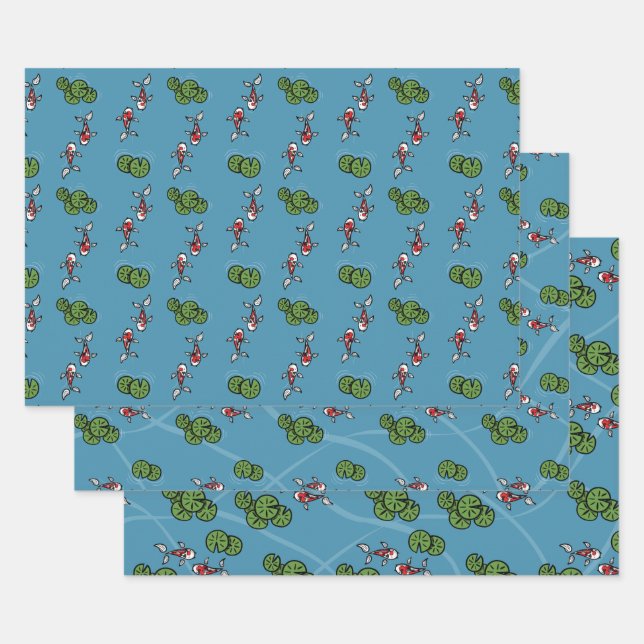 Fuku and Heiwa the Koi Wrapping Paper Set (Set)