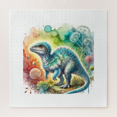 Fukuisaurus 290624AREF121 _ Watercolor Jigsaw Puzzle