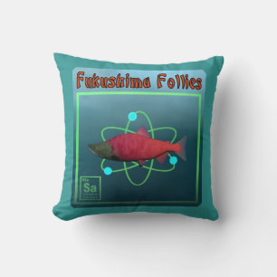 Fukushima Follies Throw Pillow