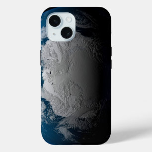 Ful Earth Showing Simulated Clouds Over Antarctica iPhone 15 Case