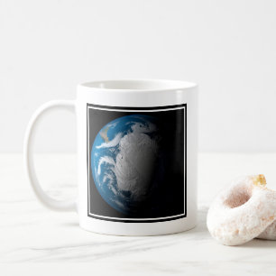 Ful Earth Showing Simulated Clouds Over Antarctica Coffee Mug