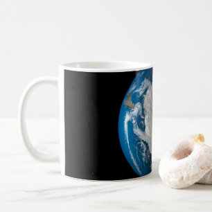 Ful Earth Showing Simulated Clouds Over Antarctica Coffee Mug