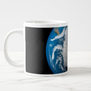 Ful Earth Showing Simulated Clouds Over Antarctica Giant Coffee Mug