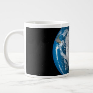 Ful Earth Showing Simulated Clouds Over Antarctica Giant Coffee Mug