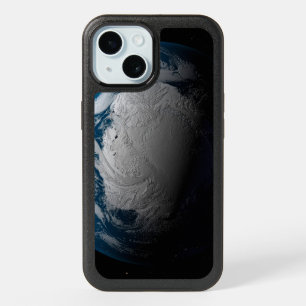 Ful Earth Showing Simulated Clouds Over Antarctica iPhone 15 Case