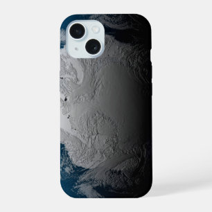 Ful Earth Showing Simulated Clouds Over Antarctica iPhone 15 Case