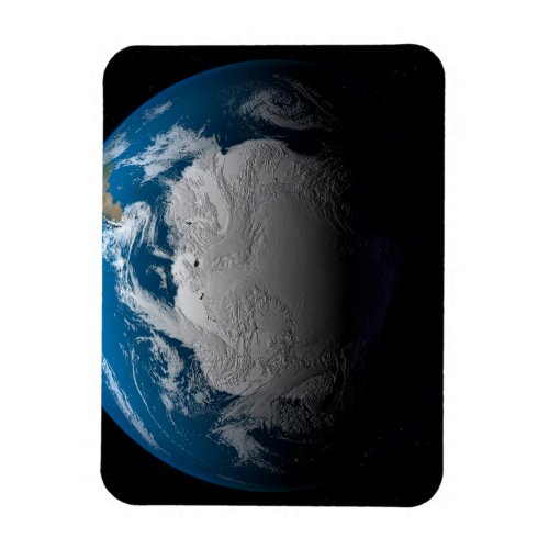 Ful Earth Showing Simulated Clouds Over Antarctica Magnet