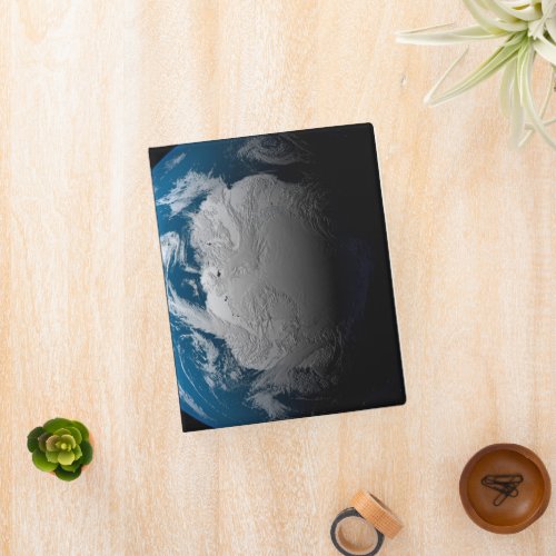 Ful Earth Showing Simulated Clouds Over Antarctica Mini Binder