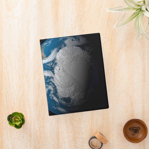 Ful Earth Showing Simulated Clouds Over Antarctica Mini Binder