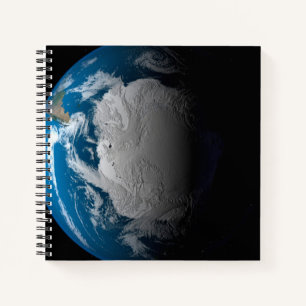 Ful Earth Showing Simulated Clouds Over Antarctica Notebook