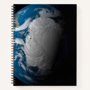 Ful Earth Showing Simulated Clouds Over Antarctica Notebook