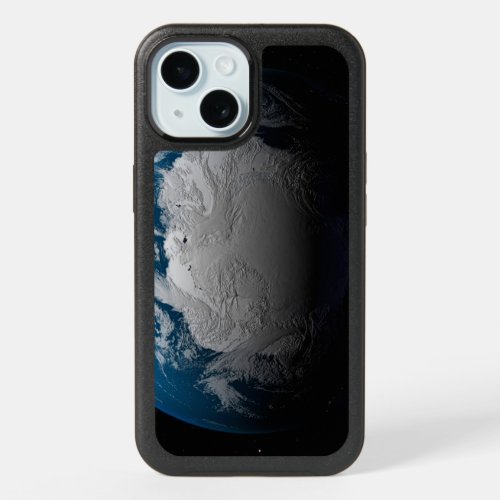 Ful Earth Showing Simulated Clouds Over Antarctica iPhone 15 Case