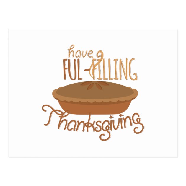 Ful-Filling Thanksgiving Postcard