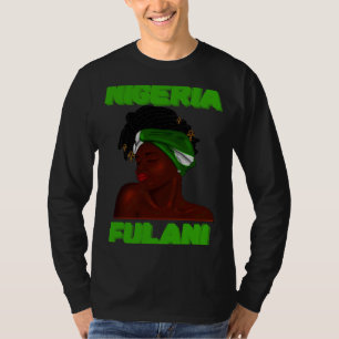 Fulani Girl  Cute Nigerian Girl Of Nigeria T-Shirt