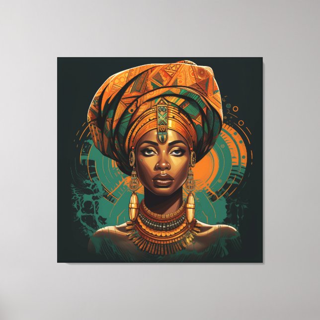 Fulani Radiance Canvas Print (Front)