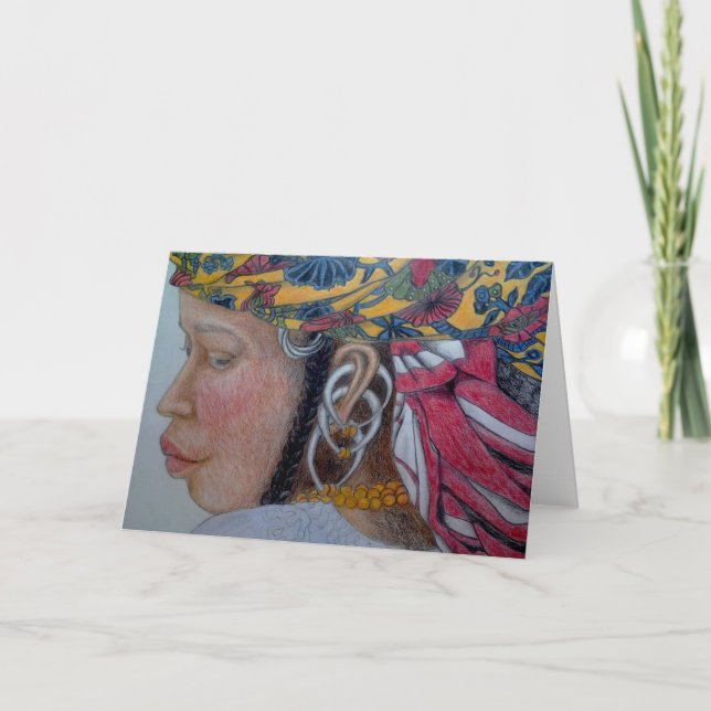"Fulani Woman"  Greeting Card (Front)