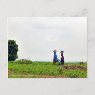 Fulani Woman in the Countryside Postcard