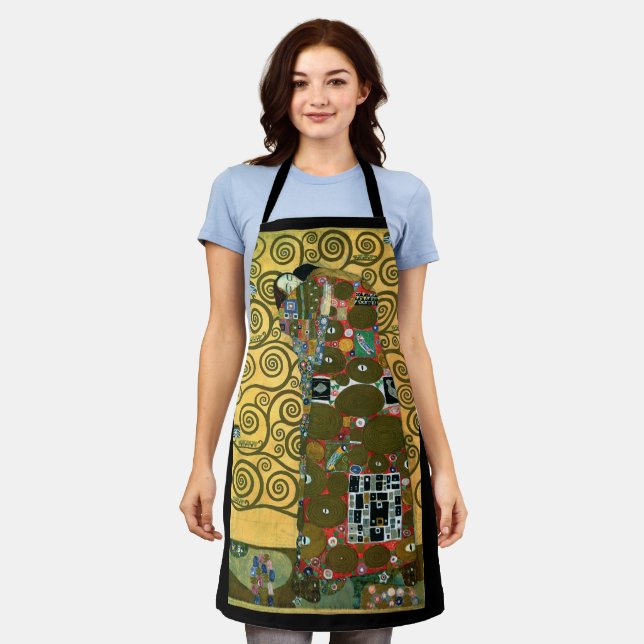 Fulfillment aka The Embrace by Gustav Klimt Apron (Worn)