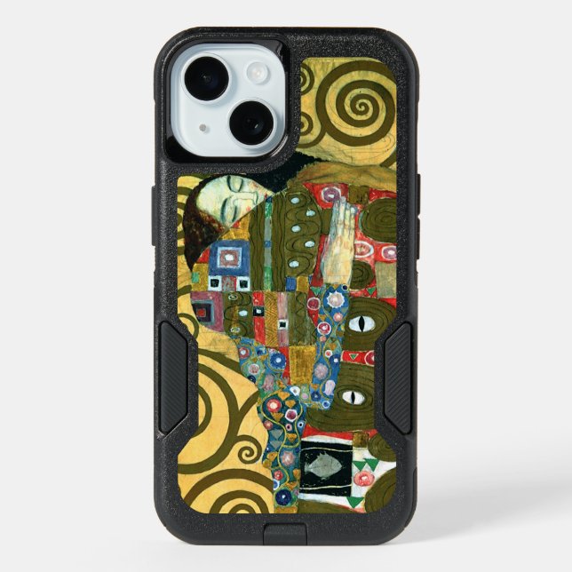 Fulfillment aka The Embrace by Gustav Klimt iPhone 15 Case (Back)