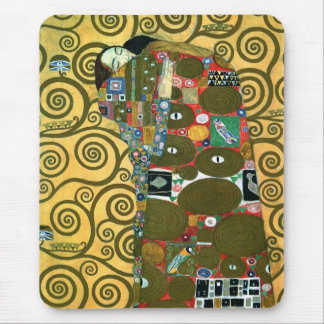 Fulfillment aka The Embrace by Gustav Klimt Mouse Pad