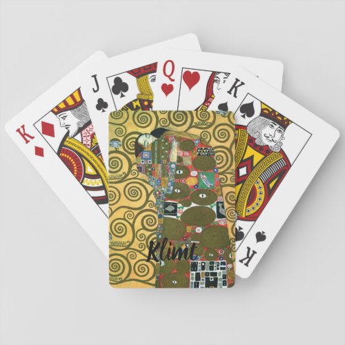 Fulfillment aka The Embrace by Gustav Klimt Playing Cards