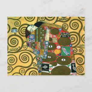 Fulfillment aka The Embrace by Gustav Klimt Postcard