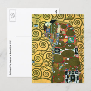 Fulfillment aka The Embrace by Gustav Klimt Postcard
