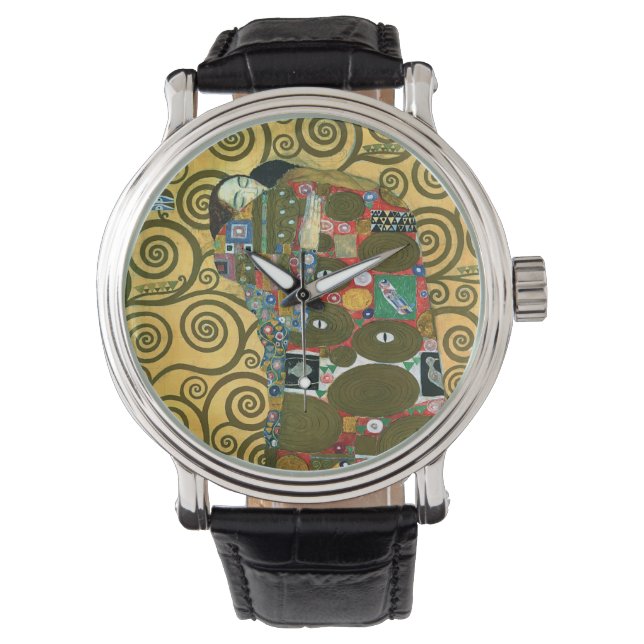 Fulfillment aka The Embrace by Gustav Klimt Watch (Front)