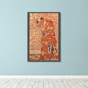 Fulfillment by Gustav Klimt, Vintage Art Nouveau Canvas Print