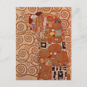 Fulfillment by Gustav Klimt, Vintage Art Nouveau Postcard