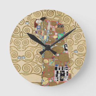 Fulfillment, Gustav Klimt Round Clock