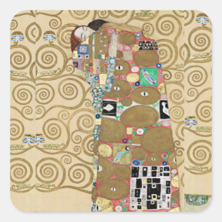 Fulfillment, Gustav Klimt Square Sticker