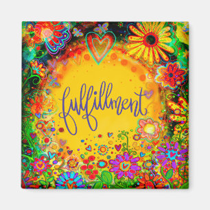 Fulfillment Pretty Fun Floral Modern Inspirivity Magnet