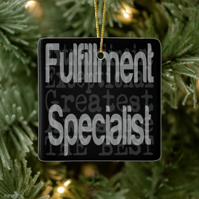 Fulfillment Specialist Extraordinaire Ceramic Ornament (Tree)