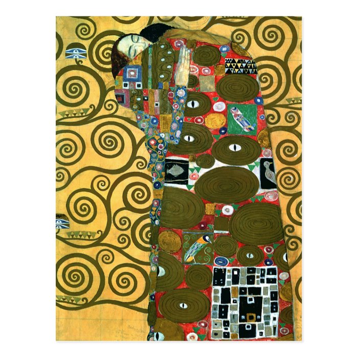 Fulfillment (The Embrace) by Gustav Klimt Post Cards
