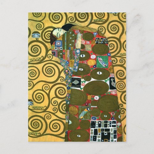 Fulfillment The Embrace by Gustav Klimt Wedding Announcement Postcard