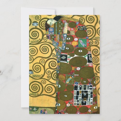 Fulfillment The Embrace by Gustav Klimt Wedding Invitation