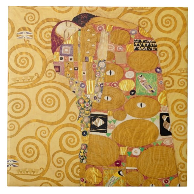 Fulfilment (Stoclet Frieze) c.1905-09 Ceramic Tile (Front)