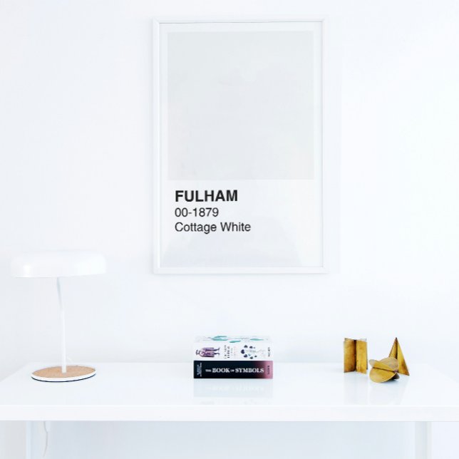 Fulham Cottage White - White Border Poster (Creator Uploaded)