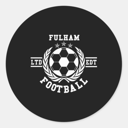 Fulham Football Classic Round Sticker