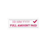 [ Thumbnail: "Full Amount Paid" & Check Mark Icon Rubber Stamp ]